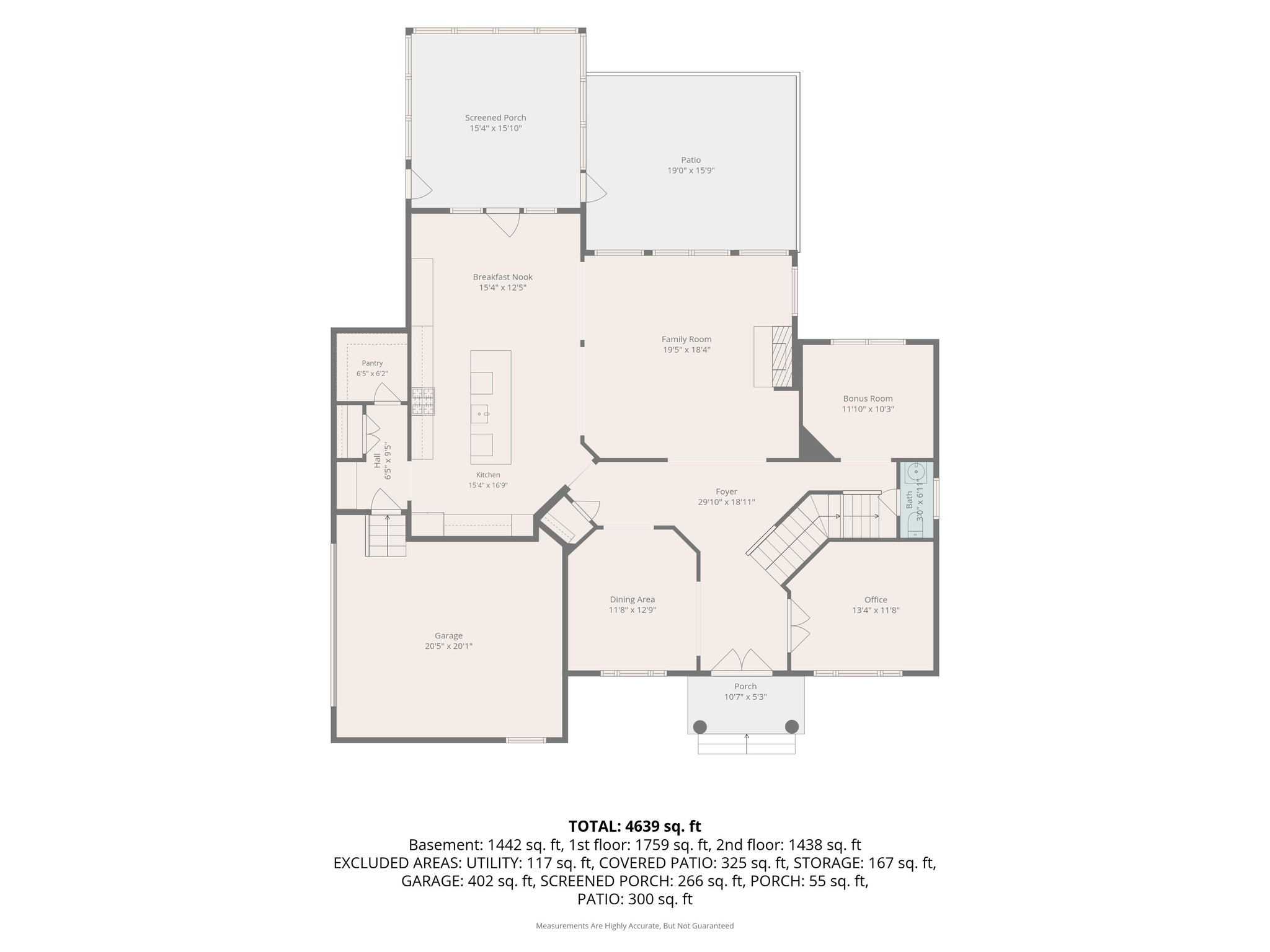 2D floor plan of a Lovettsville home